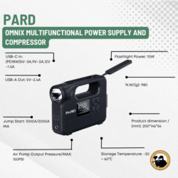 pard omnix multifunctional power supply and compressor