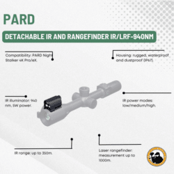 pard detachable ir and rangefinder ir/lrf-940nm