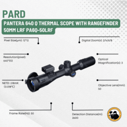 pard pantera 640 q thermal scope with rangefinder 50mm lrf pa6q-50lrf