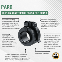 pard clip-on adaptor for ft32 & fd-1 qd63-f