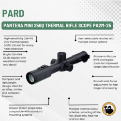 pard pantera mini 256q thermal rifle scope pa2m-25