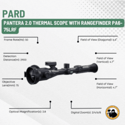 pard pantera 2.0 thermal scope with rangefinder pa6-75lrf