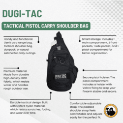 dugi-tac tactical pistol carry shoulder bag