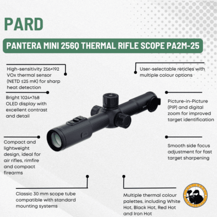 pard pantera mini 256q thermal rifle scope pa2m-25
