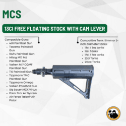 13ci free floating stock with cam lever