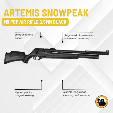 artemis snowpeak m9 pcp air rifle 5.5mm black