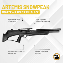 artemis snowpeak m90 pcp air rifle 5.5mm black