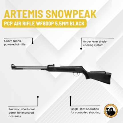 artemis snowpeak pcp air rifle wf600p 5.5mm black