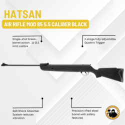 hatsan air rifle mod 85 5.5 caliber black