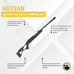hatsan airtact ed rifle 5.5mm black