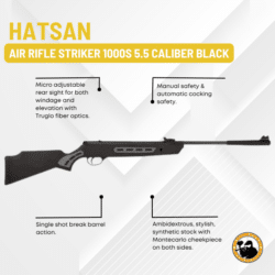 hatsan air rifle striker 1000s 5.5 caliber black