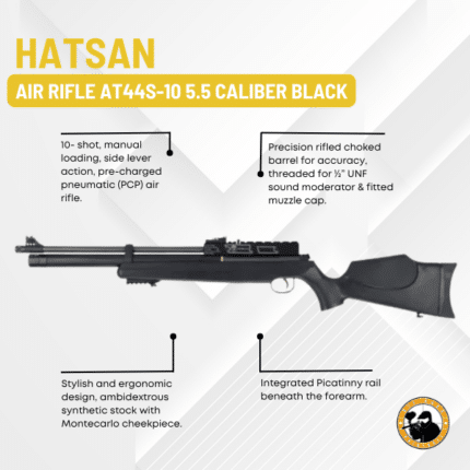 hatsan air rifle at55s-10 5.5 caliber black