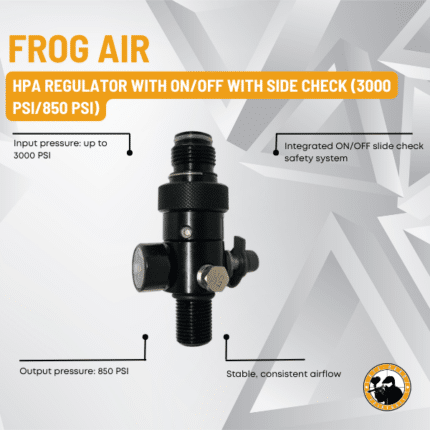 dye-hard paintball hpa regulator with on/off (3000 psi/850 psi)