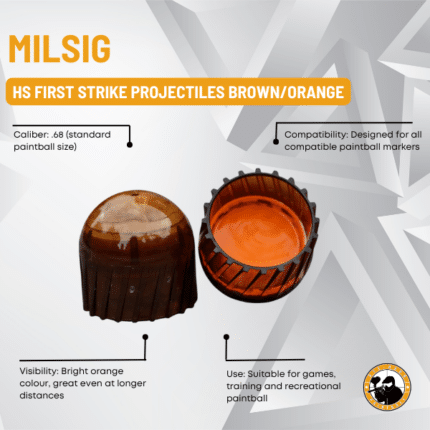 milsig hs first strike projectiles brown/orange
