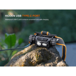 fenix hm60r v2.0 rechargeable headlamp 1600 lumen black