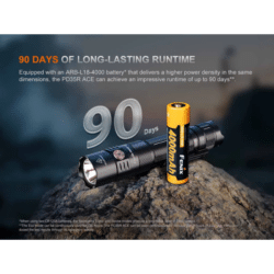 fenix pd35r ace flashlight 2000 lumen