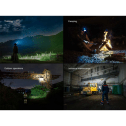 fenix hm60r v2.0 rechargeable headlamp 1600 lumen black