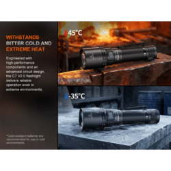 fenix flashlight c7 v2 3300 lumen 575m