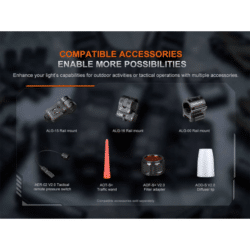 fenix pd35r ace flashlight 2000 lumen