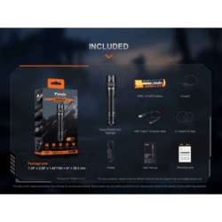 fenix pd35r ace flashlight 2000 lumen