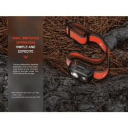 fenix hl16 led headlamp black 450 lumens