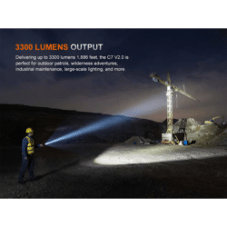 fenix flashlight c7 v2 3300 lumen 575m