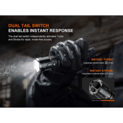 fenix tk25r flashlight 3600 lumen