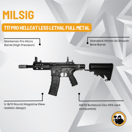 milsig t15 pro hellcat less lethal full metal