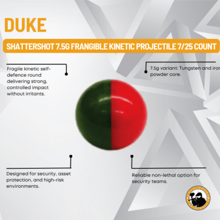 duke shattershot 7.5g frangible kinetic projectile 7/25 count
