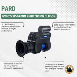 pard nv007v2p-940nm night vision clip-on