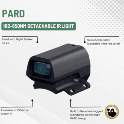 pard ir2-850nm detachable ir light