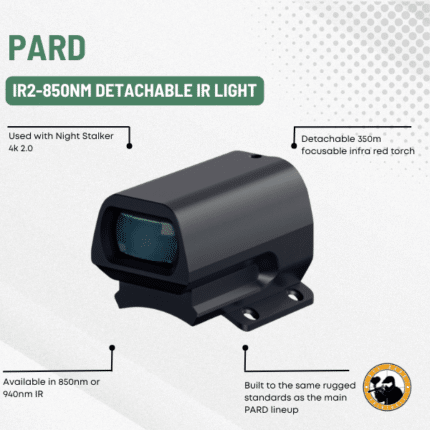 pard ir2-850nm detachable ir light
