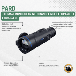 pard thermal monocular with rangefinder leopard ex le6x-35lrf