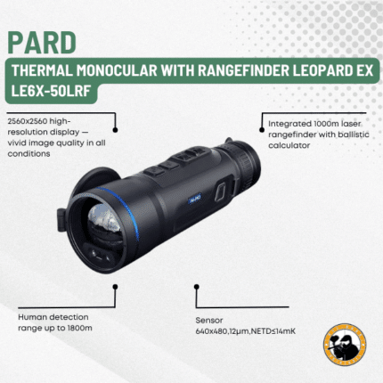 pard thermal monocular with rangefinder leopard ex le6x-50lrf