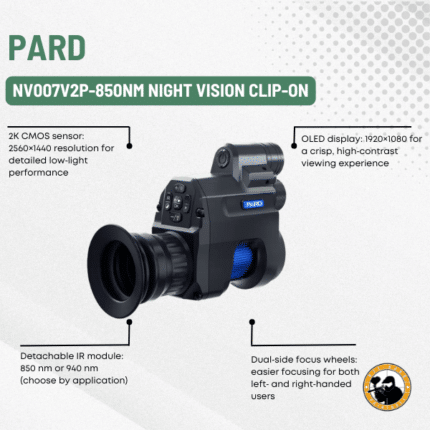 pard nv007v2p-850nm night vision clip-on