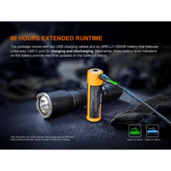 fenix tk17 tactical flashlight 3600 lumen
