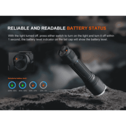 fenix tk17 tactical flashlight 3600 lumen