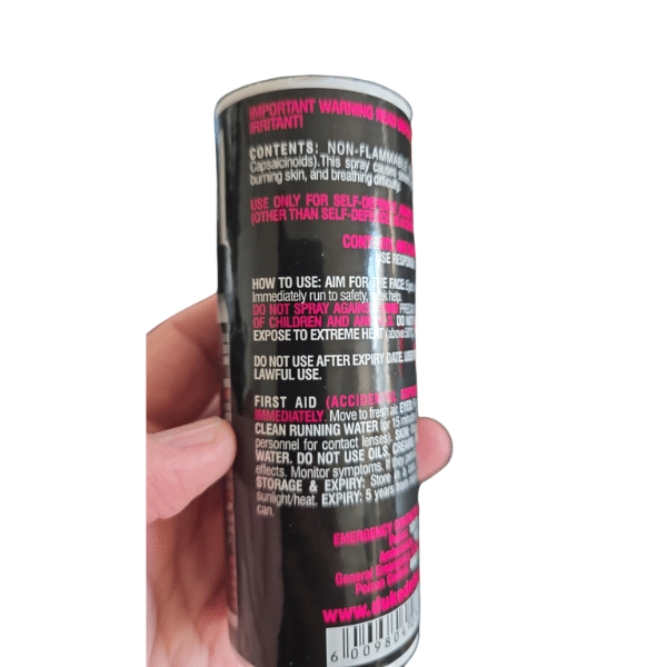 duke direct stream pepper spray 40ml