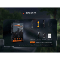fenix tk21 tactical flashlight 3600 lumen