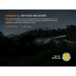fenix tk21 tactical flashlight 3600 lumen