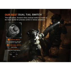 fenix tk21 tactical flashlight 3600 lumen