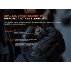 fenix tk17 tactical flashlight 3600 lumen
