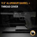 pistelle x-68 11.5" alu barrel and muzzle cover