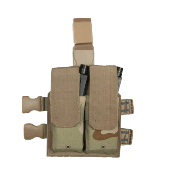 m4/m16 dmag & helix magazine leg pouch (desert camo)