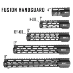 fusion tactical handguard keymod / m-lok 4 7 or 10 inches