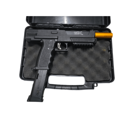 tippmann tipx (tpx) 0.68 caliber black (lightly used) extended barrel + extended magazine