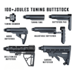 pistelle x-68 extreme performance tuning chamber, buffer tube & micro buttstock kit