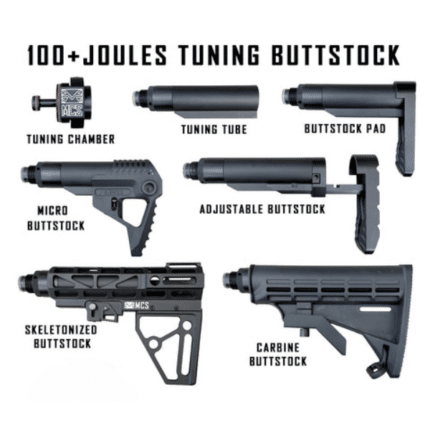pistelle x-68 extreme performance tuning chamber, buffer tube & micro buttstock kit