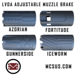 mcs lvoa adjustable muzzle brake – 22mm