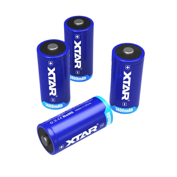 pard xtar 3.0v cr123a 1400mah non-rechargeable lithium battery